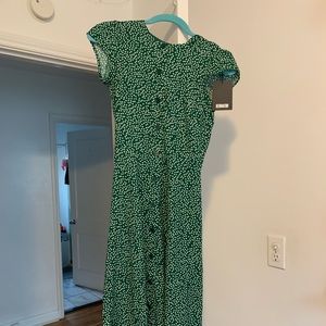 reformation fauna dress size 0 brand new
